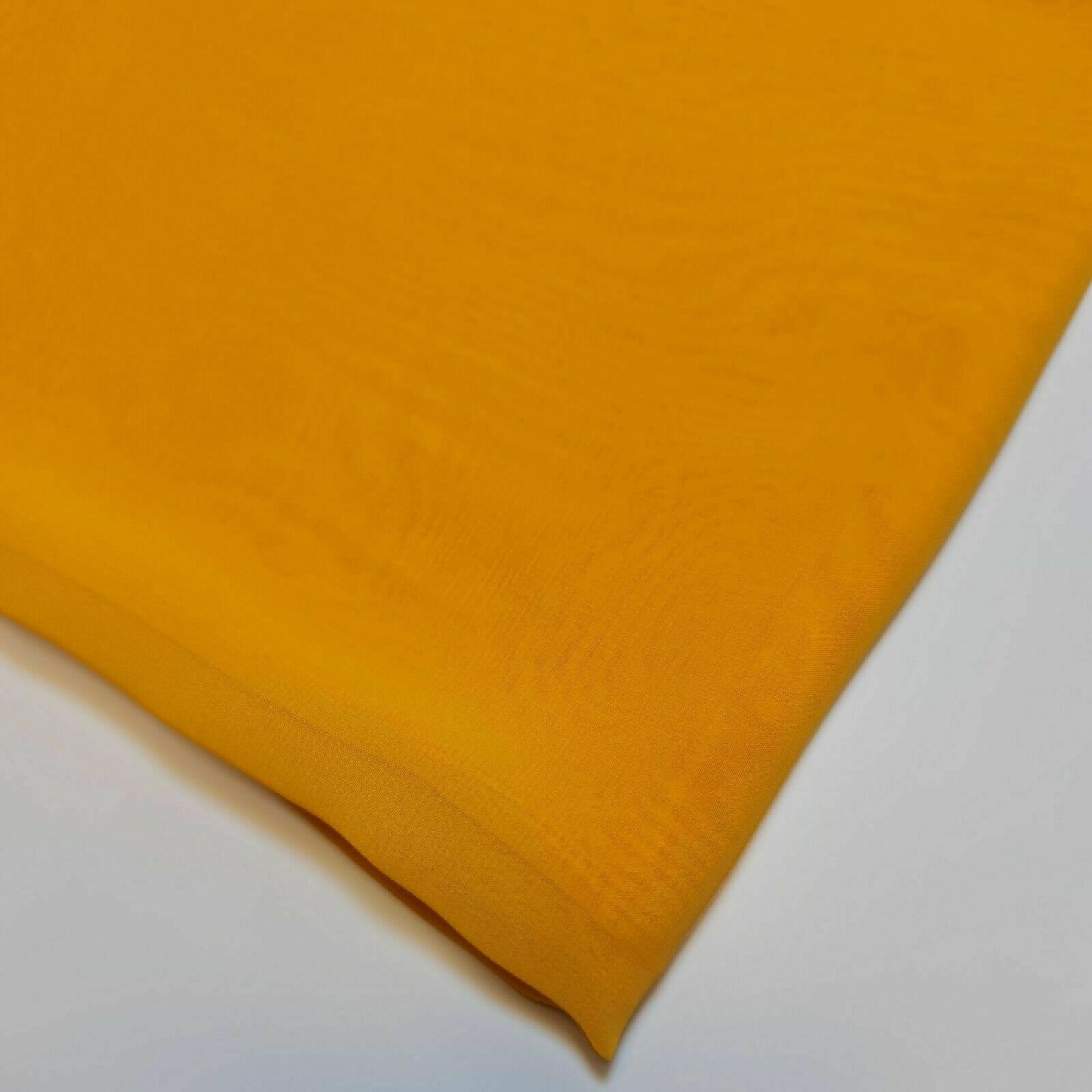 Sunset Orange Plain Sheer Crepe Chiffon Fabric Dress Drape Decor Craft Material By Meter 44"