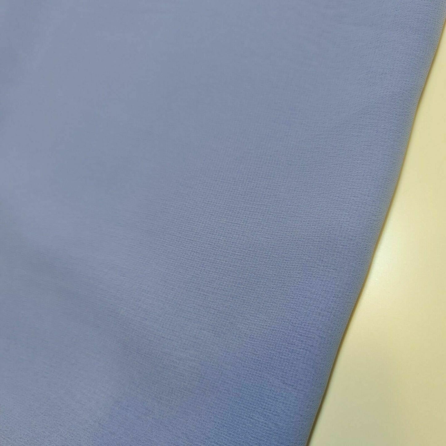 Denim Blue Plain Sheer Crepe Chiffon Fabric Dress Drape Decor Craft Material By Meter 44"