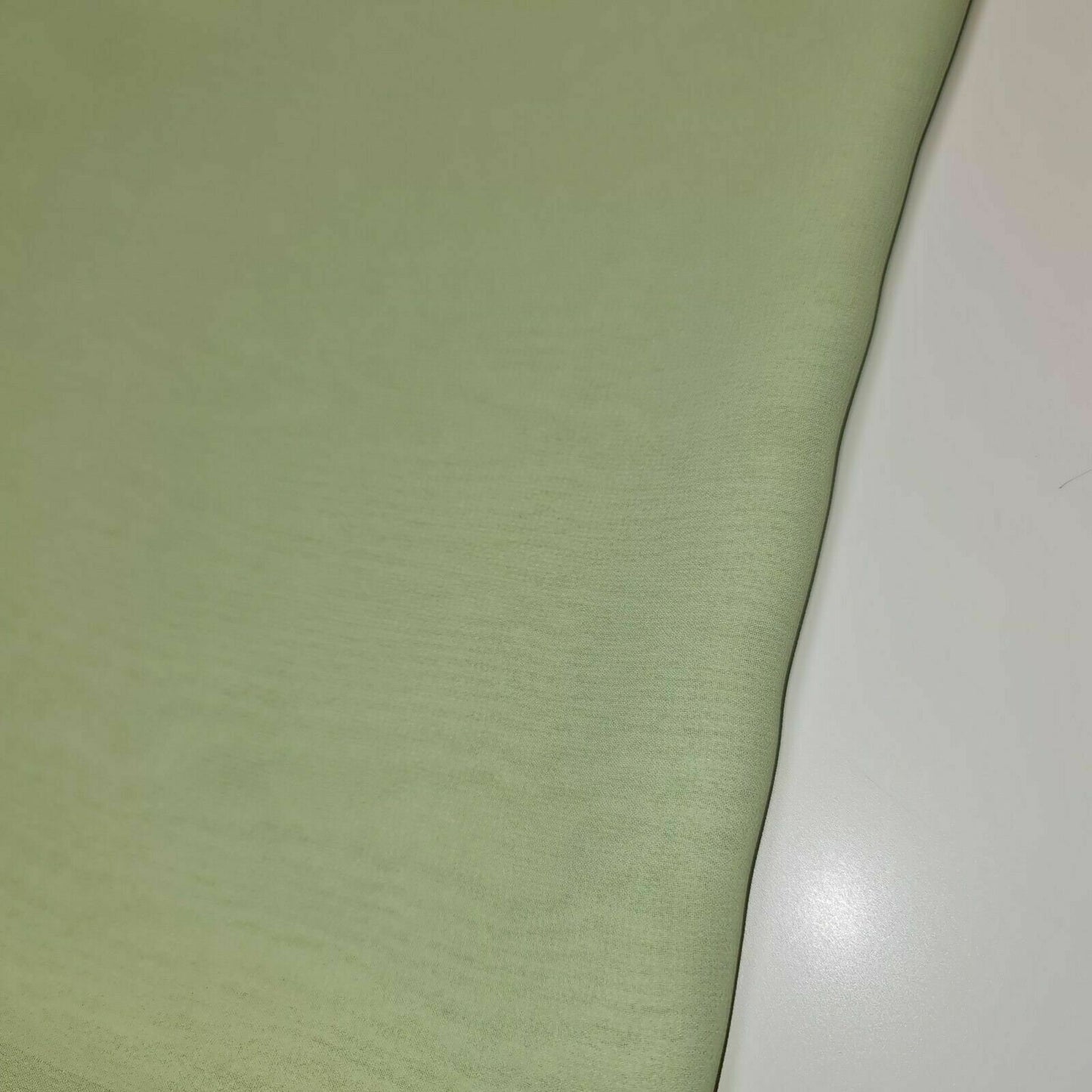 Mint Green Plain Sheer Crepe Chiffon Fabric Dress Drape Decor Craft Material By Meter 44"