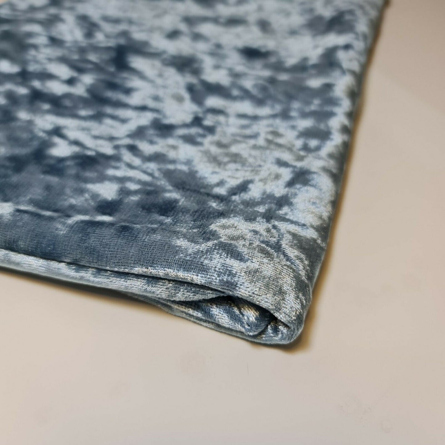 Duck Egg Plain Velvet Fabric Premium Crushed Stretch Dress Craft Wedding Material 58" By the Meter