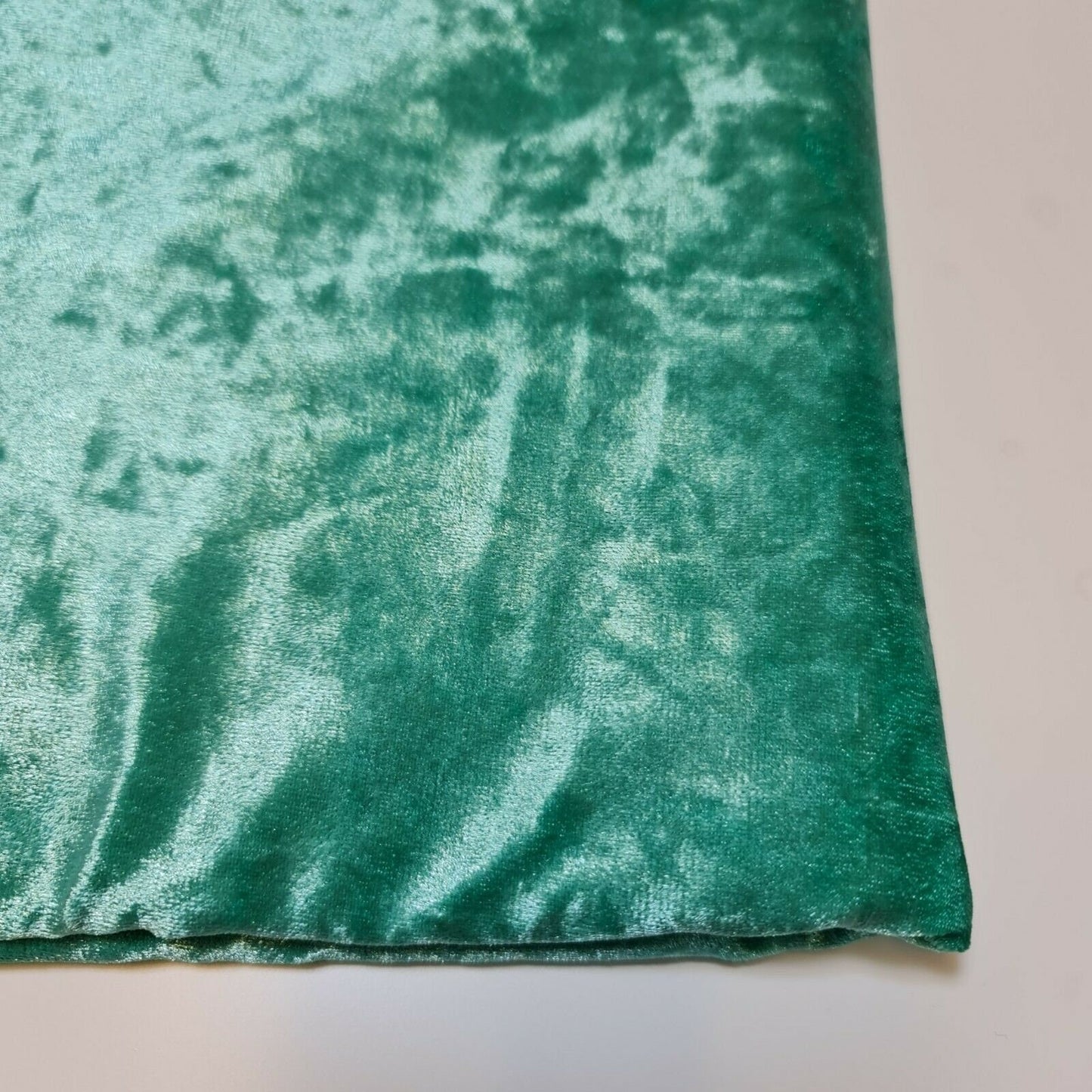 Mint Plain Velvet Fabric Premium Crushed Stretch Dress Craft Wedding Material 58" By the Meter