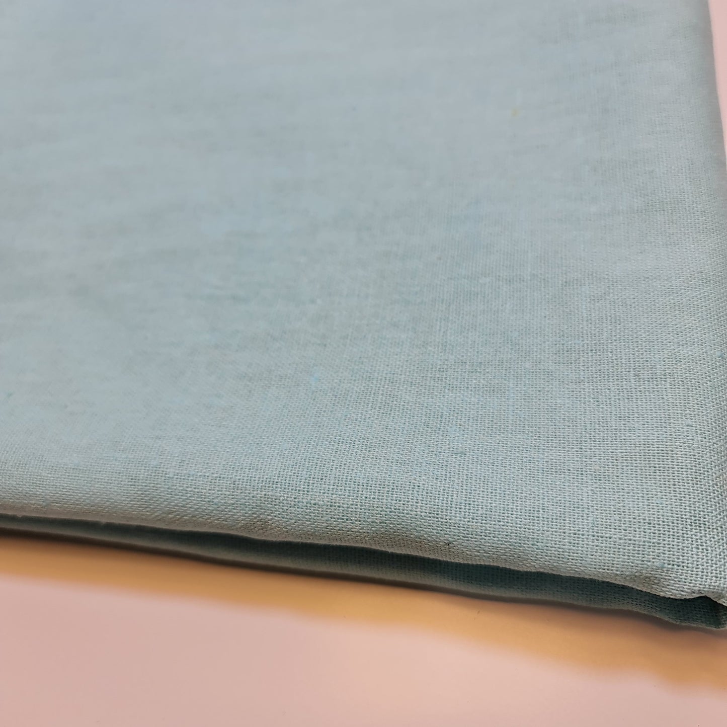 Mintgrüner, weicher Khadi-Baumwoll-Viskose-Stoff in Leinenoptik, Kleiderstoff, 15 Farben, 132 cm breit, Meterware