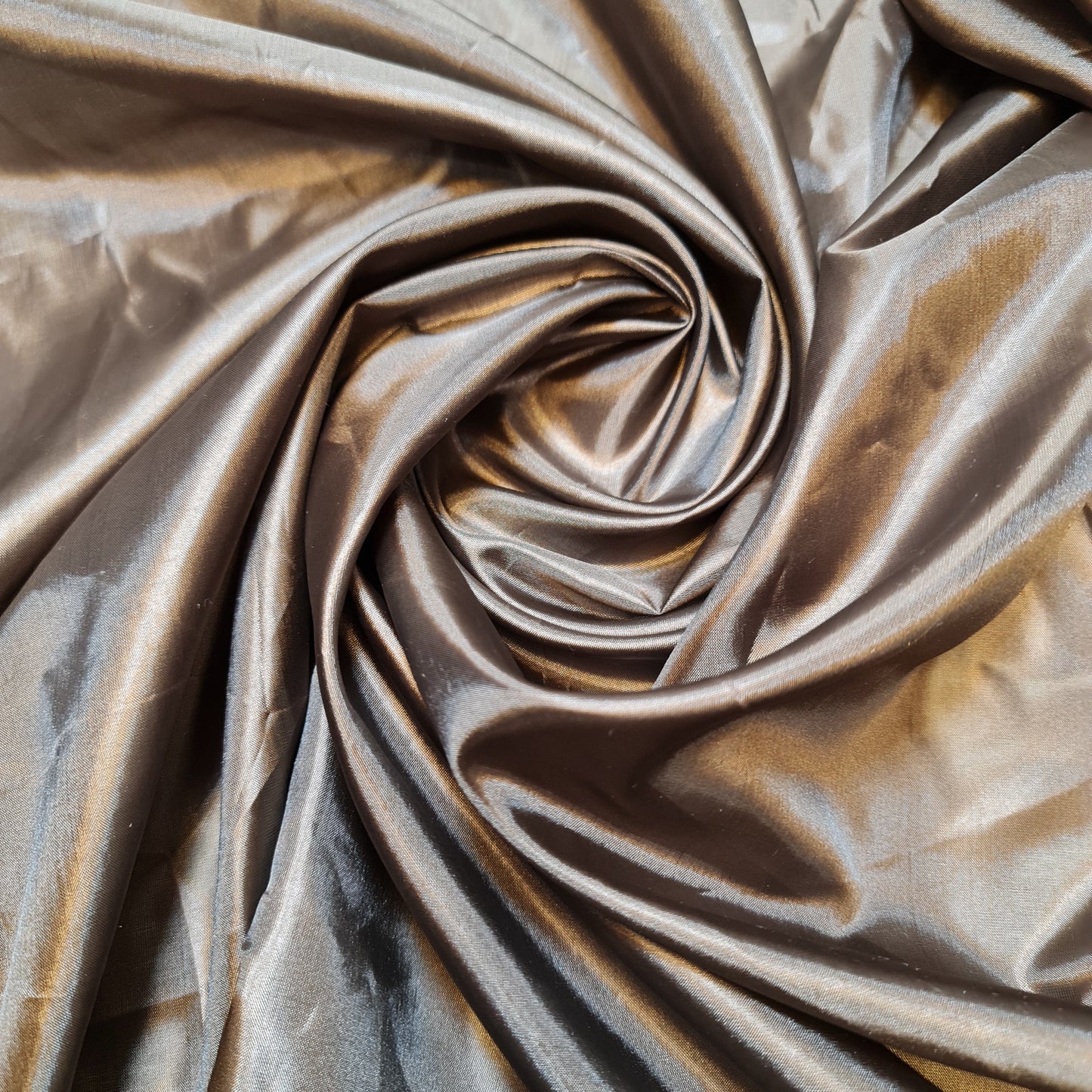 Brown Habotai Polyester Silk Lining Fabric 150cm Wide Soft Lightweight Dress Lining Material by the Metre
