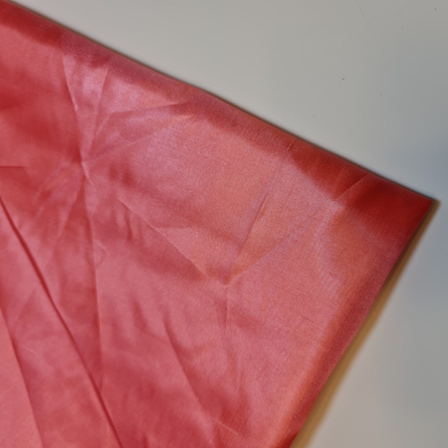 Coral Habotai Polyester Silk Lining Fabric 150cm Wide Soft Lightweight Dress Lining Material by the Metre