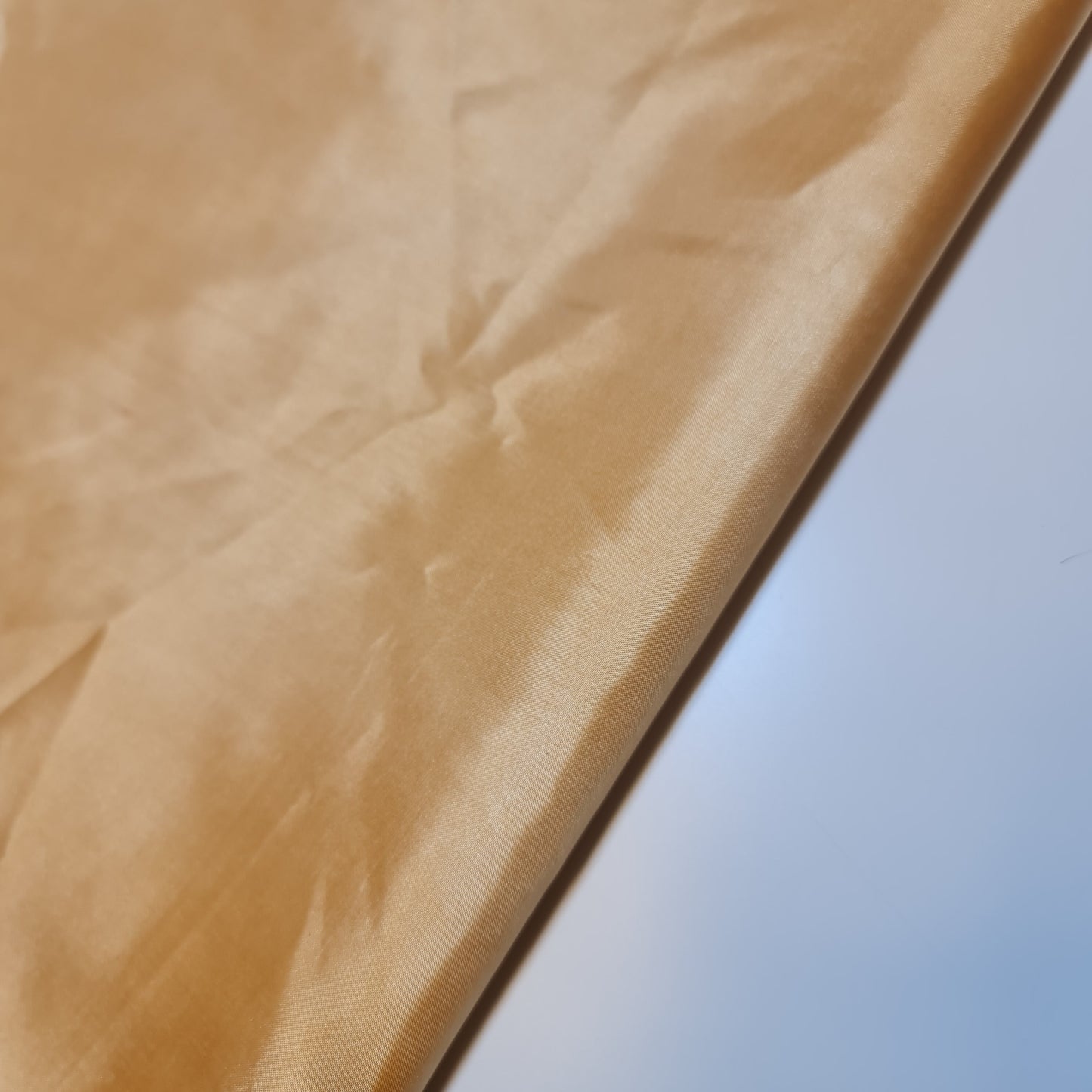 Gold - 2 Habotai Polyester Silk Lining Fabric 150cm Wide Soft Lightweight Dress Lining Material by the Metre