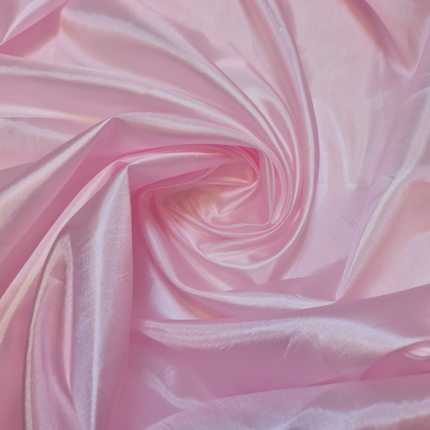 Pale Pink Habotai Polyester Silk Lining Fabric 150cm Wide Soft Lightweight Dress Lining Material by the Metre