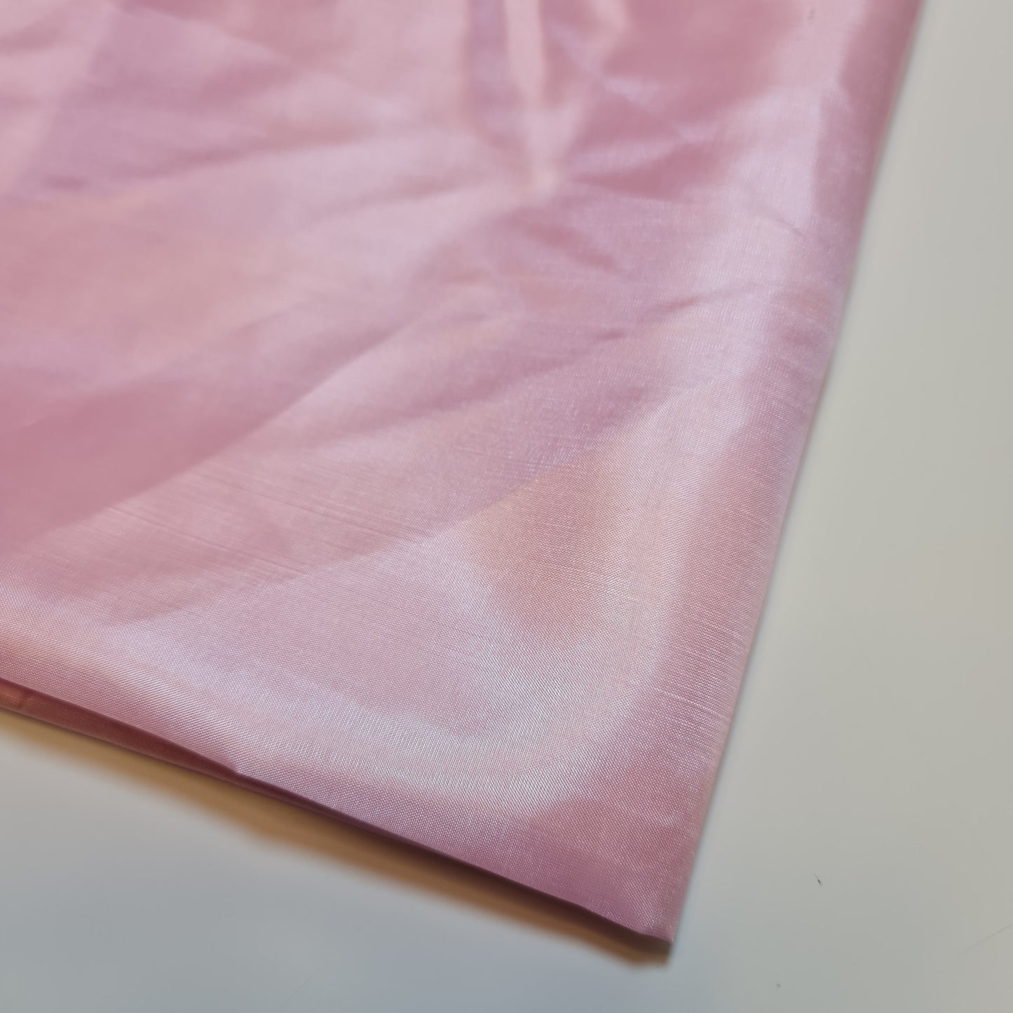 Pale Pink Habotai Polyester Silk Lining Fabric 150cm Wide Soft Lightweight Dress Lining Material by the Metre