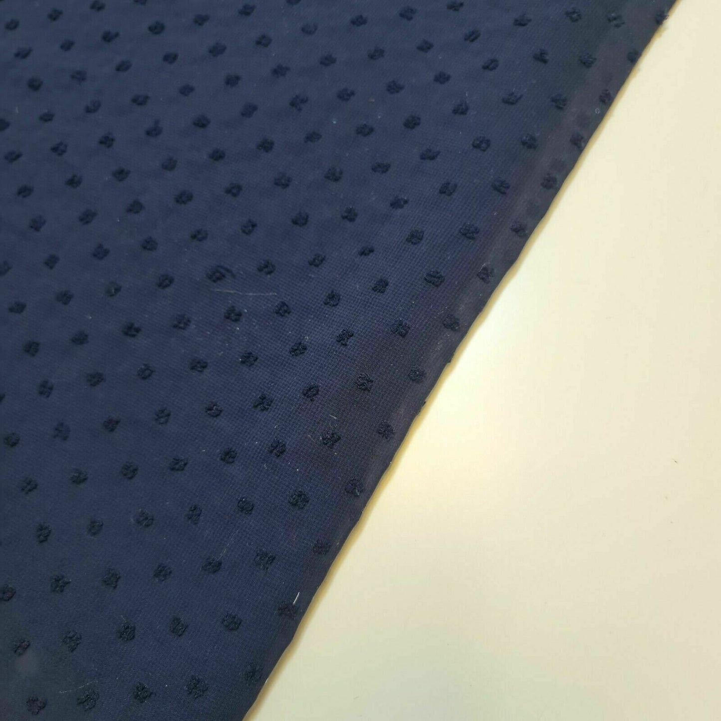 Navy Plain Plain Soft Crepe Dobby Chiffon Drape Dress Craft Fabric 58" By The Meter