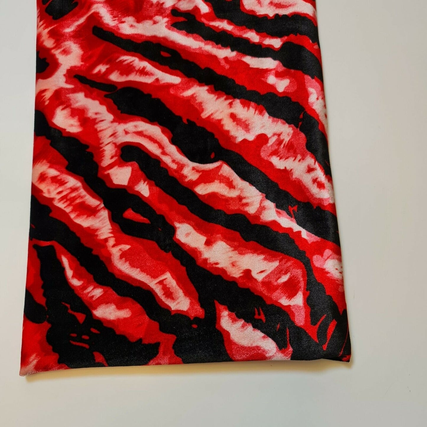 Animal Print Zebra Velour Velvet Spandex Fabric Dress Craft Costume Material 58" By Meter