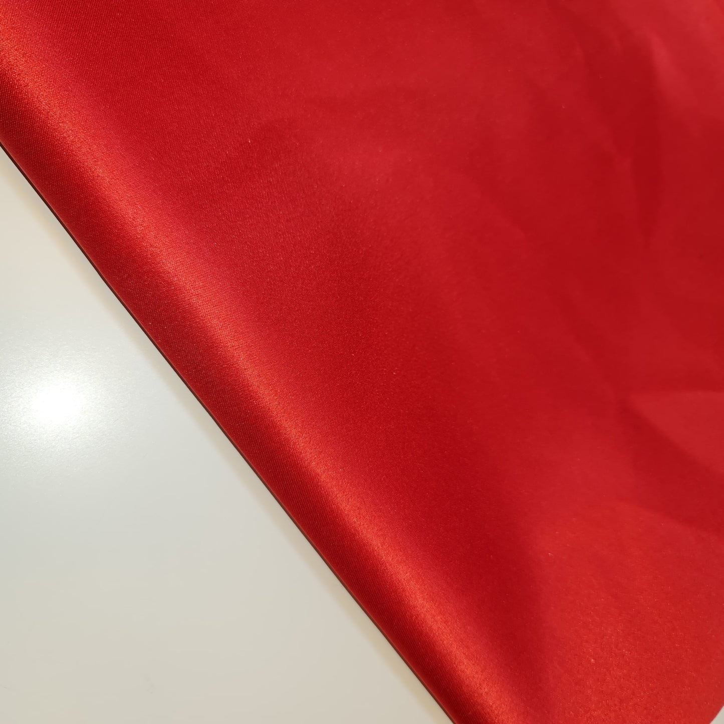 Roter matter Duchesse-Satinstoff für Brautkleider, Abschlussball, Bastelmaterial, Krepprücken, Meterware, 147,3 cm