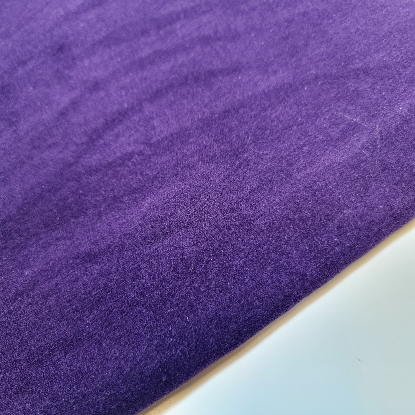 Samtstoff aus 100 % Baumwolle, für Kostüme, Kleider, zum Basteln, Polstern, 111,8 cm (lila)