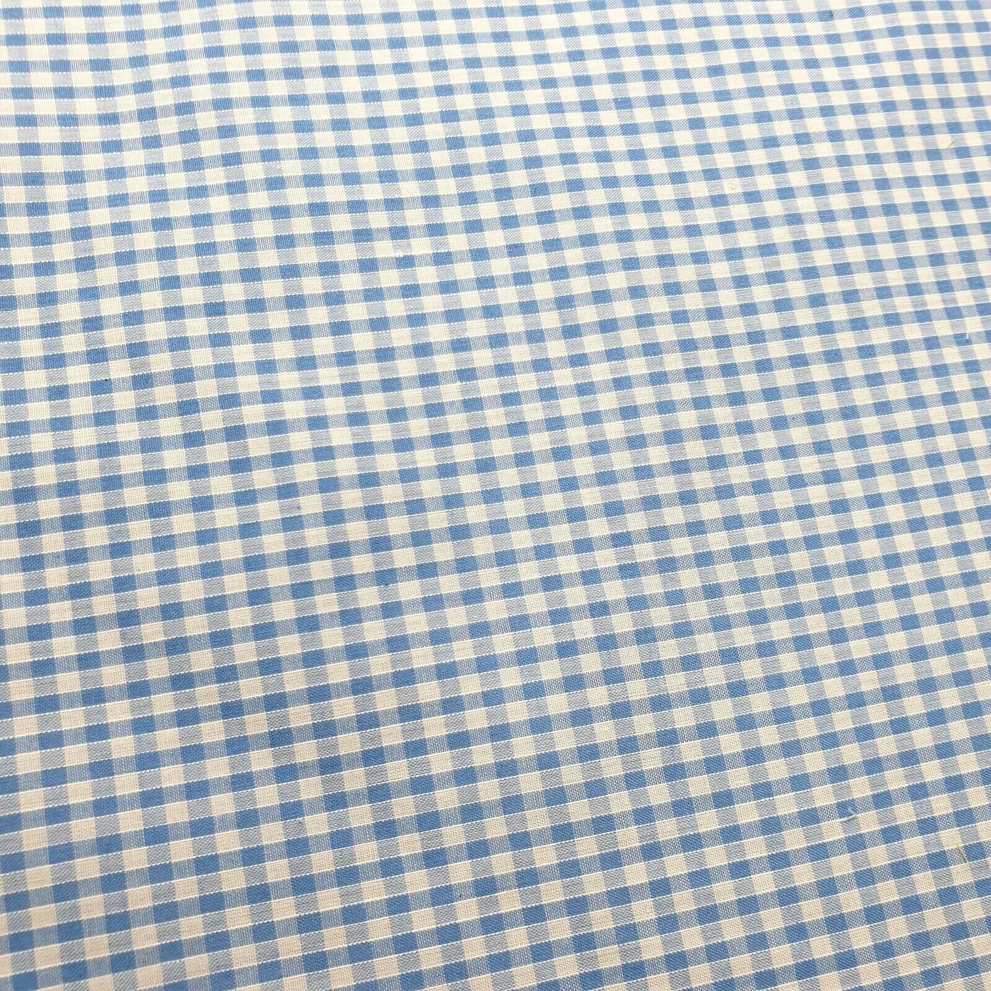 Gingham-Stoff aus Polycotton, 1/8 Zoll, kariert, zum Nähen und Schneidern, Vorhänge, 112 cm, 44 Zoll breit (Himmelblau)