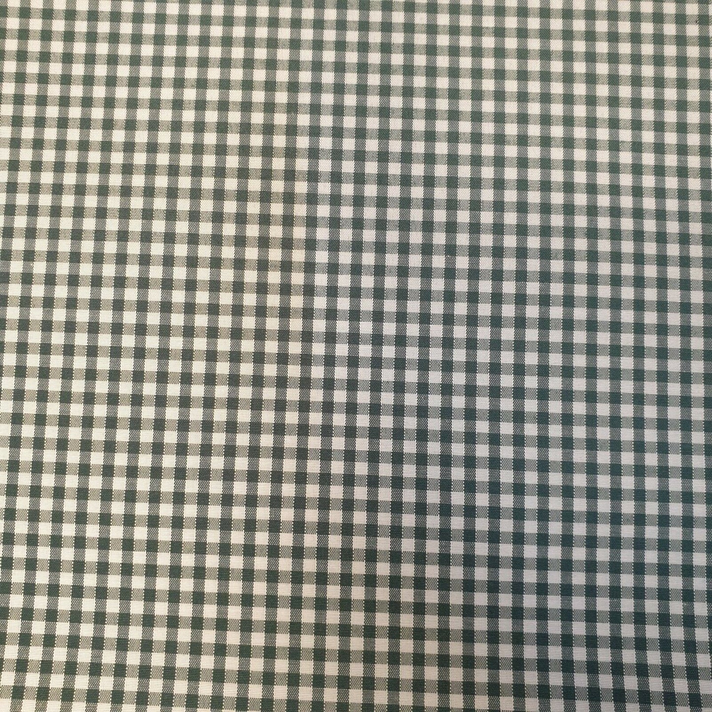 Gingham-Stoff aus Polycotton, 1/8 Zoll, kariert, zum Nähen, Schneidern, Vorhänge, 112 cm, 44 Zoll breit (Flaschengrün)