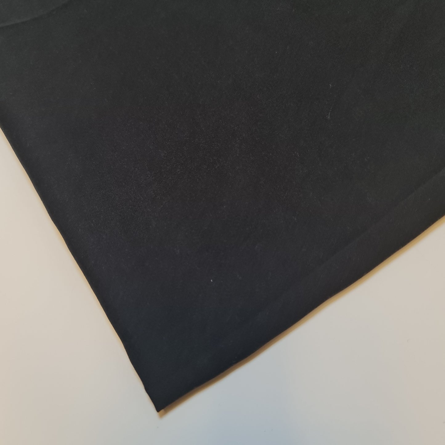 Black PLAIN VISCOSE CHALLIS FABRIC SOFT NON STRETCH DRESS CRAFT MATERIAL 58" BY METER