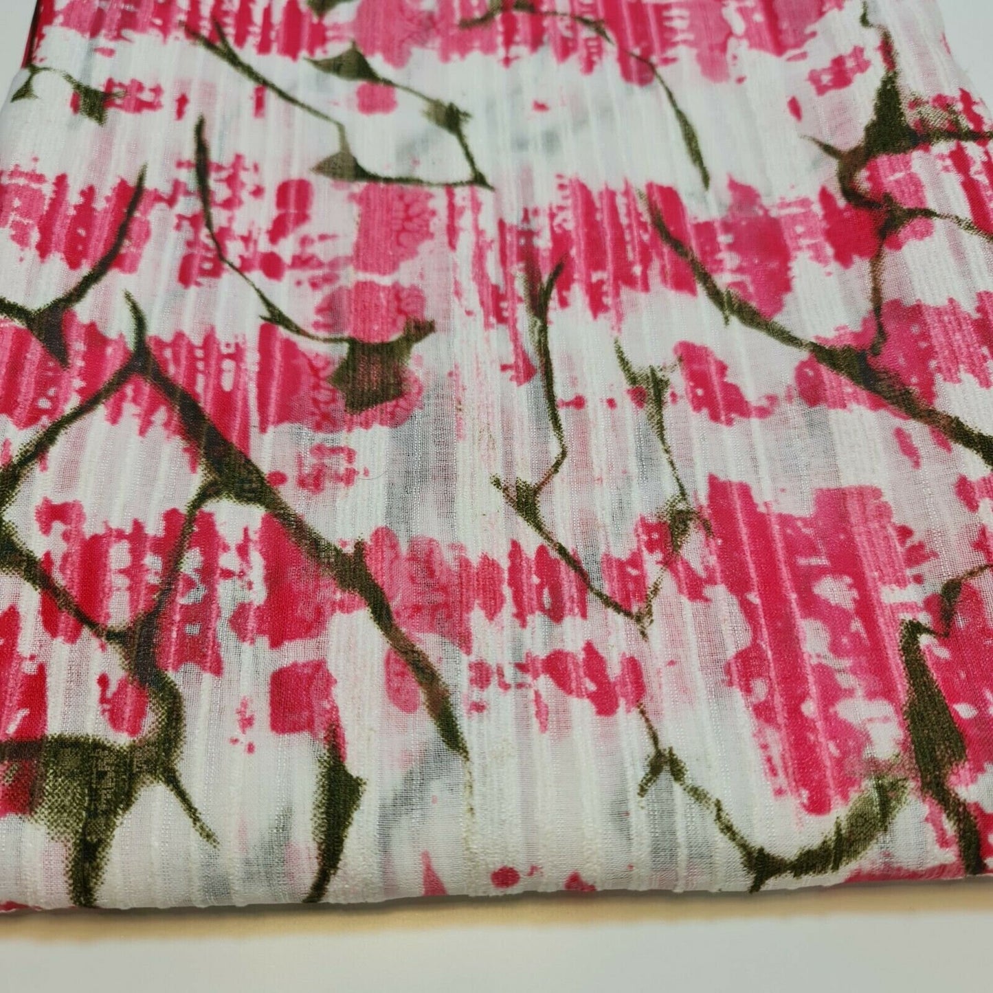 100% Cotton Organdy PRINT Stripe Dress Stiff Curatin Craft Fabric 58" By Meter (Colour -2)