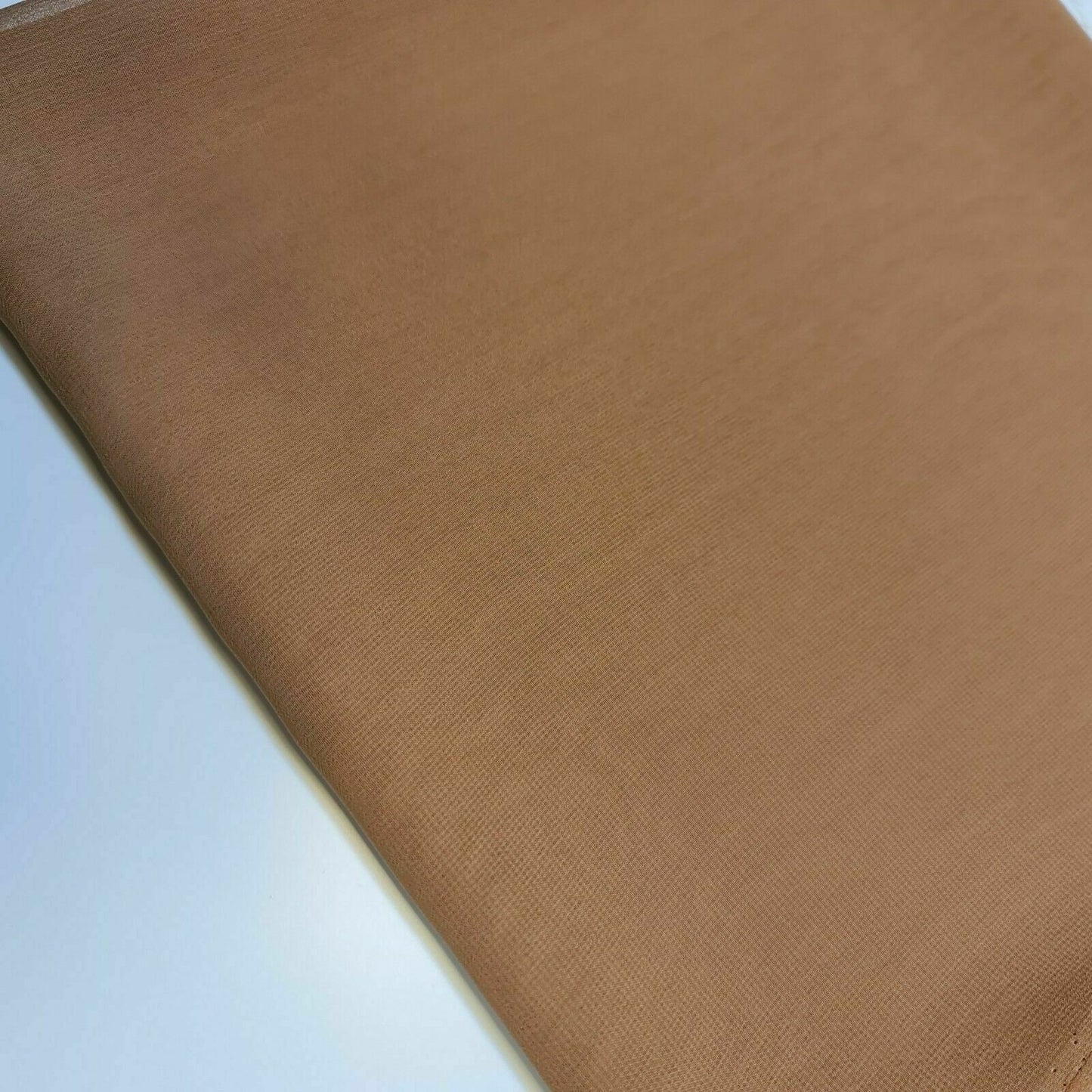 Taupe Plain Sheer Crepe Chiffon Fabric Dress Drape Decor Craft Material By Meter 44"
