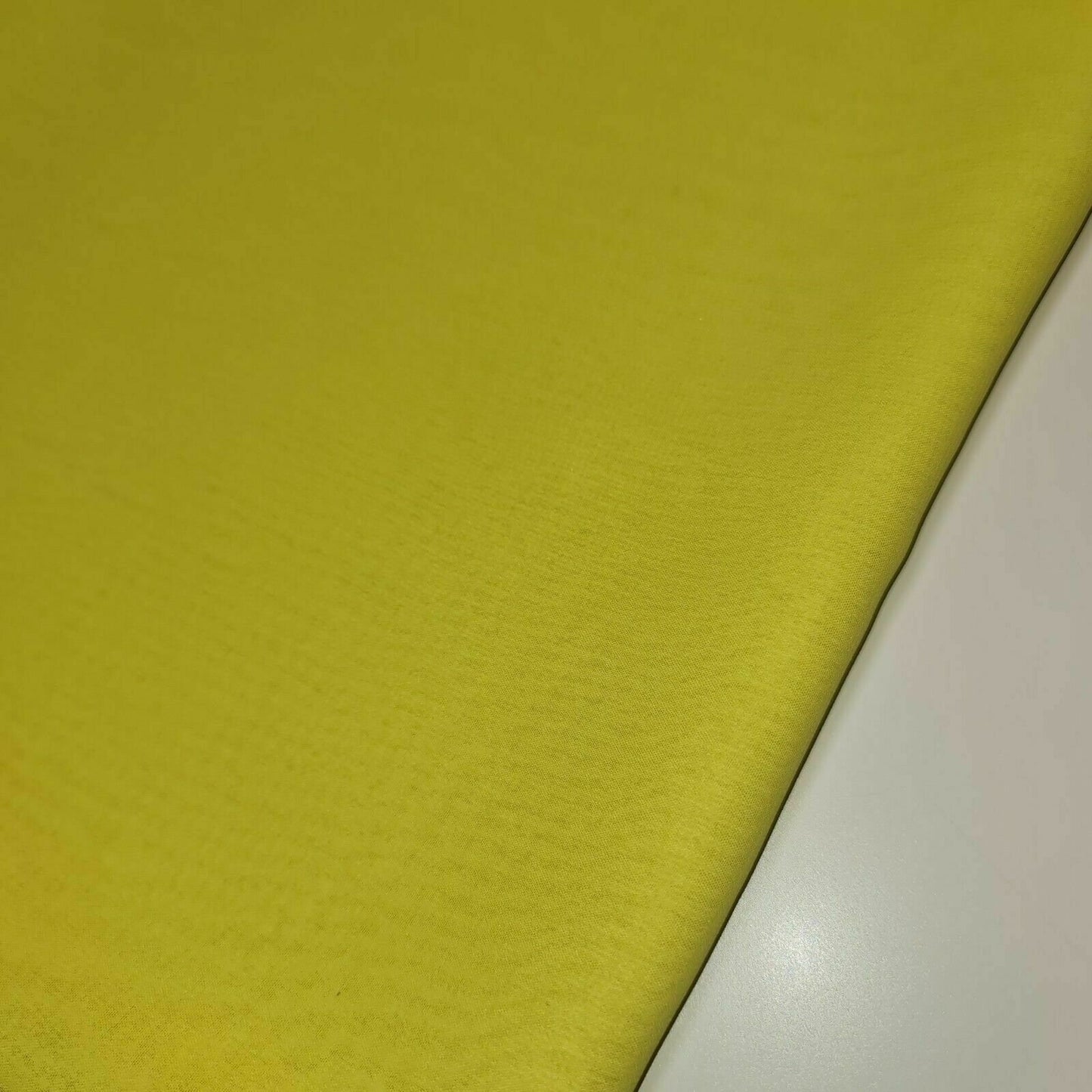 Yellow Plain Sheer Crepe Chiffon Fabric Dress Drape Decor Craft Material By Meter 44"