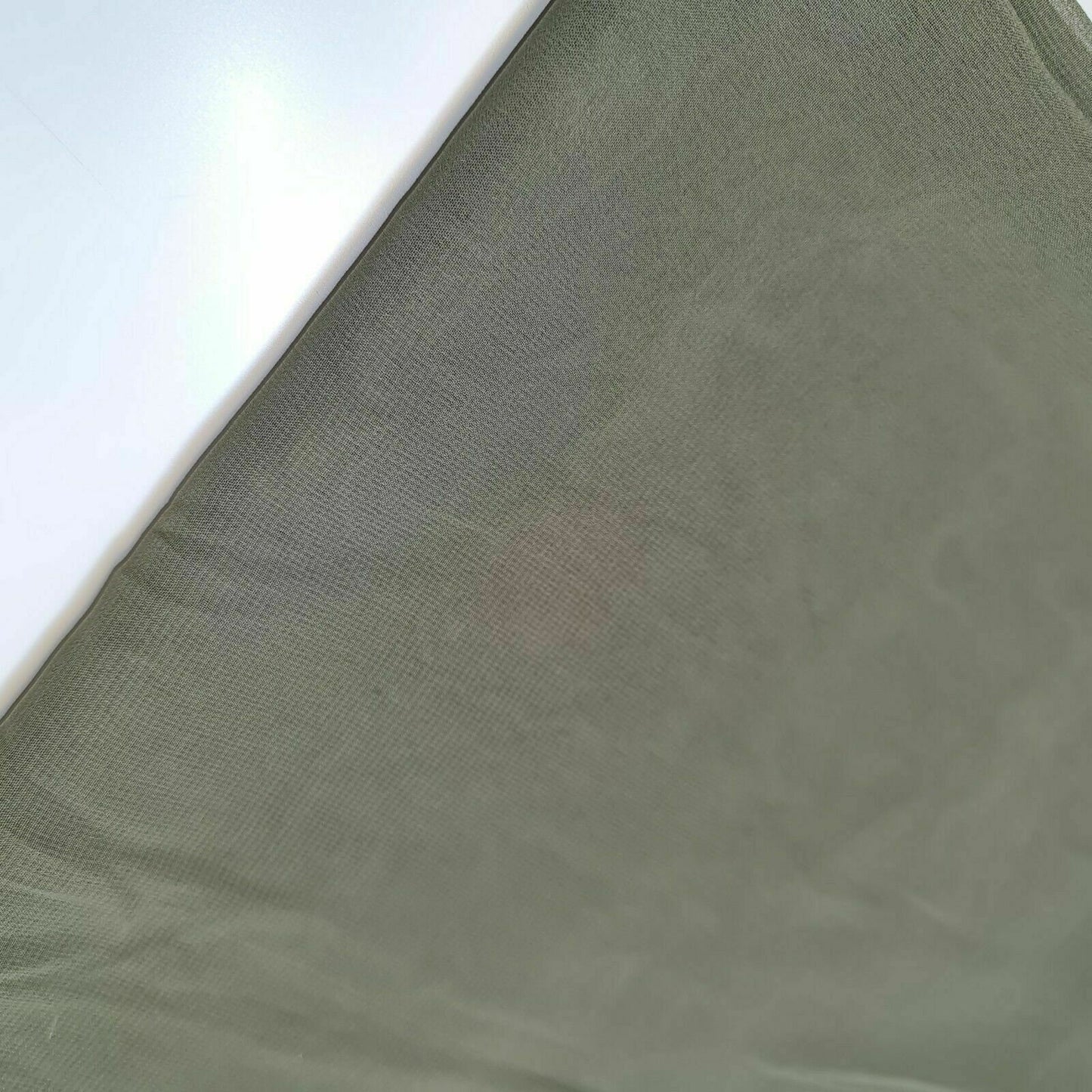 Khaki Plain Sheer Crepe Chiffon Fabric Dress Drape Decor Craft Material By Meter 44"