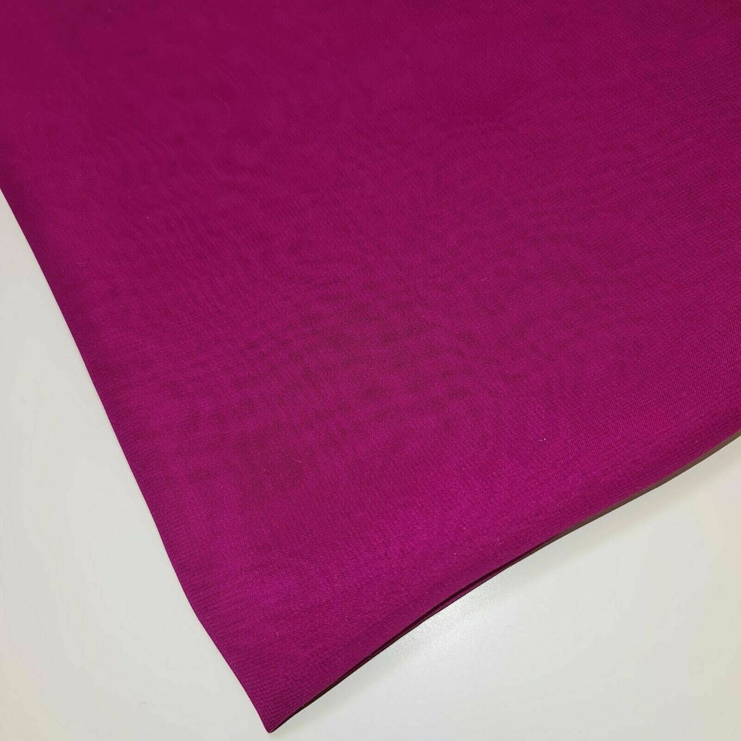 Magenta Plain Sheer Crepe Chiffon Fabric Dress Drape Decor Craft Material By Meter 44"