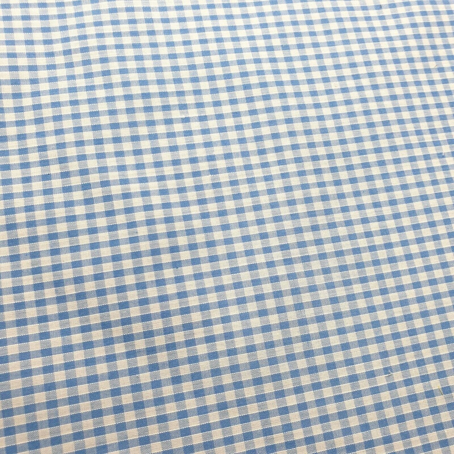 Gingham-Stoff aus Polycotton, 1/8 Zoll, kariert, zum Nähen, Schneidern, Vorhänge, 112 cm, 44 Zoll breit (Hellblau)