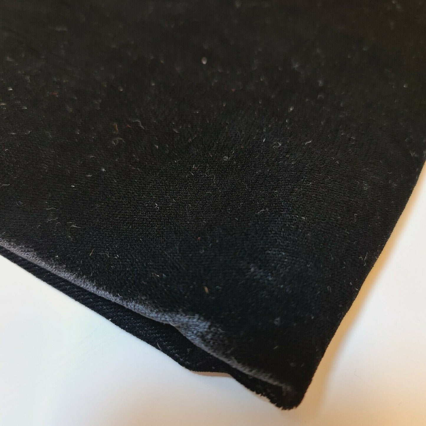 Schwarzer Luxus Micro 9000 Three Crown Triple Velvet Material Dress Craft 44" Stoff pro Meter