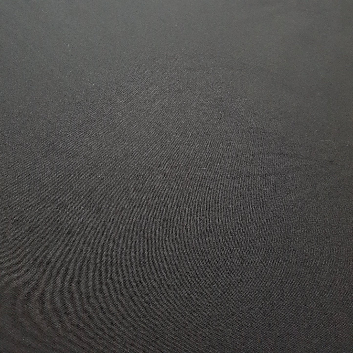 100% Cotton Plain Colours Woven Poplin Fabric Dress Material Crafts Quilting 58" (Black)