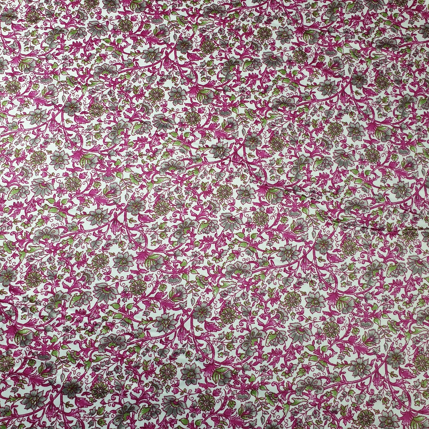 Kleiderstoff aus Seidensatin mit Blumenmuster, bedruckt, 147,3 cm, Meterware, d#2 (Farbe 2)