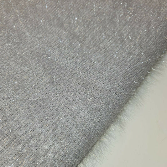 Lametta-Kleid mit Glitzerdekor, Jersey-Kleiderstoff aus Polyviskose, 147,3 cm (Silber)