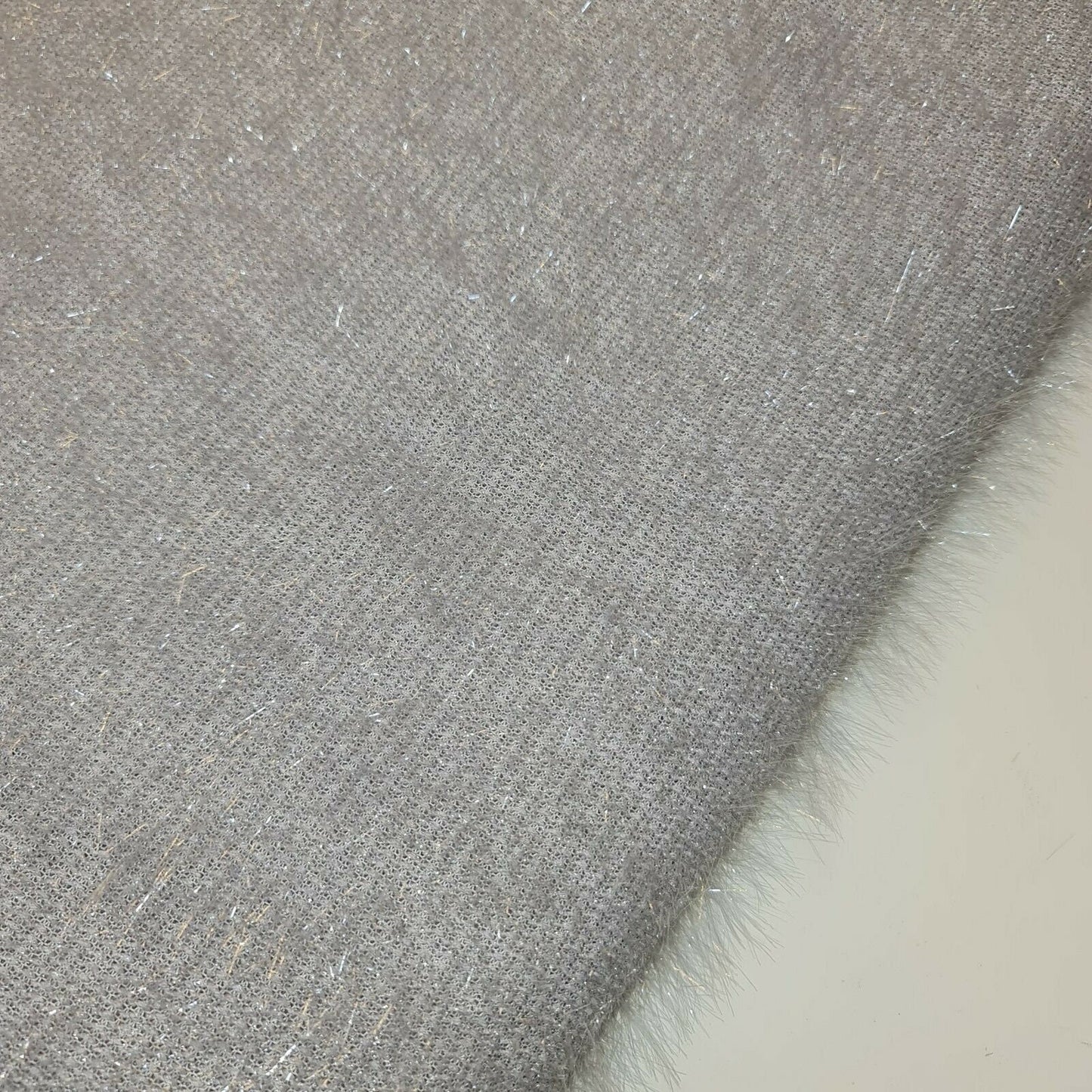Silver Tinsel Sparkle Glitter Décor Dress Poly Viscose Jersey Dress Fabric 58" By The Meter