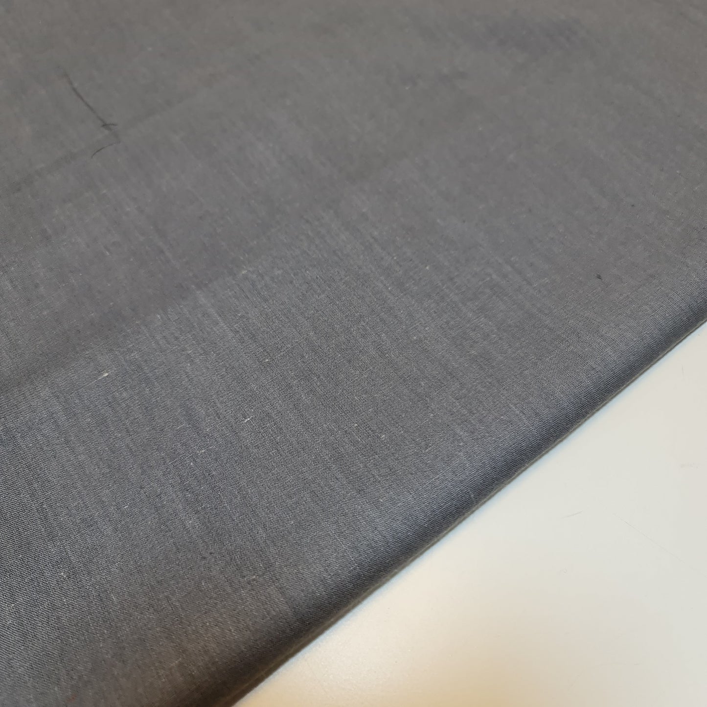 Grey 100% Cambric Cotton Fabric 44" Wide | Lightweight Dressmaking, Craft & Quilting Material by the Metre