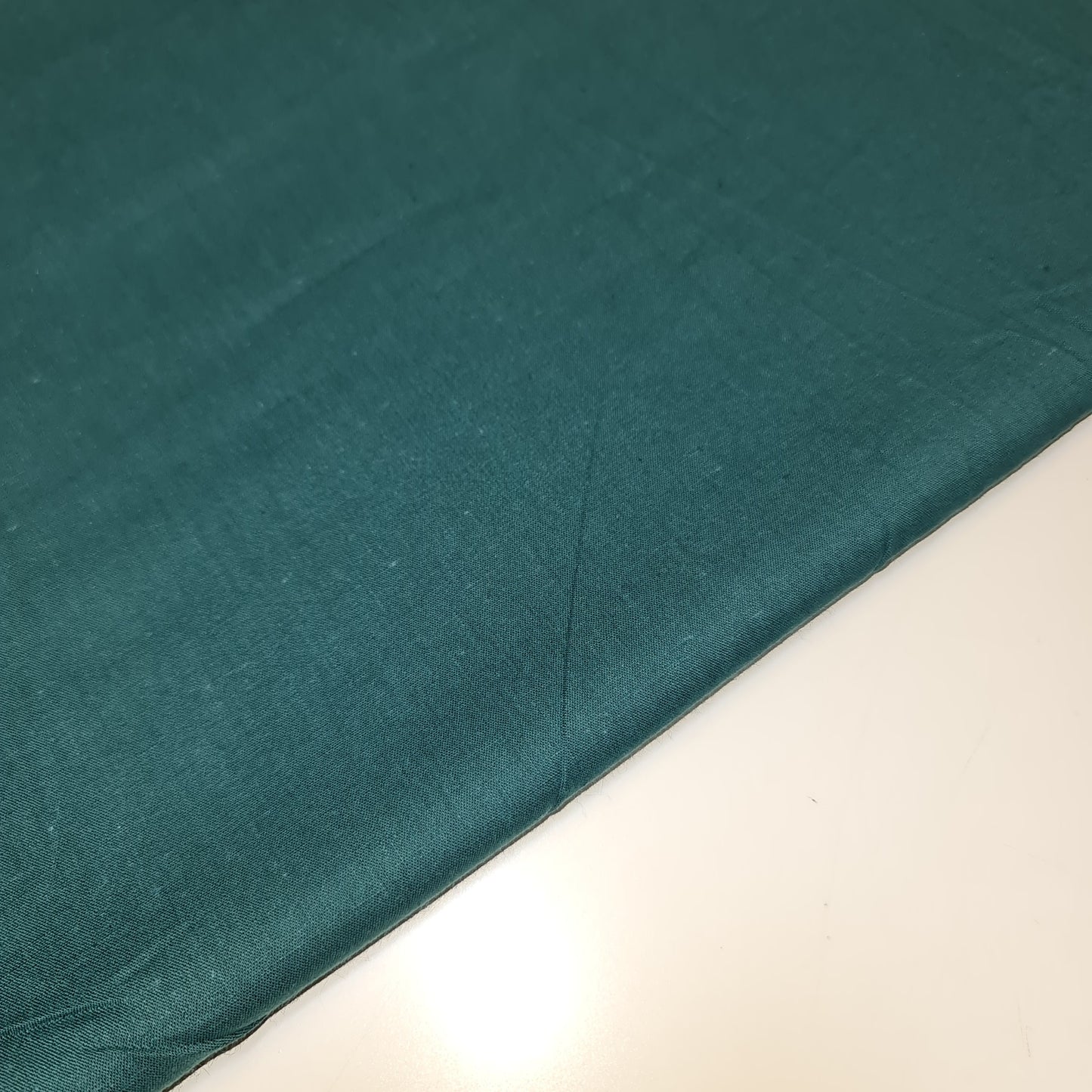 Teal 100% Cambric Cotton Fabric 44" Wide | Lightweight Dressmaking, Craft & Quilting Material by the Metre