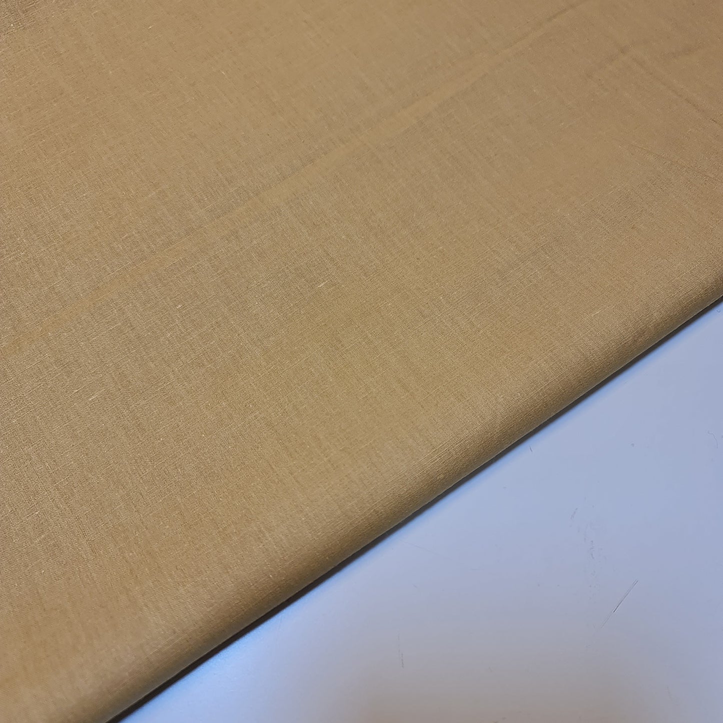 Gold 100% Cambric Cotton Fabric 44" Wide | Lightweight Dressmaking, Craft & Quilting Material by the Metre