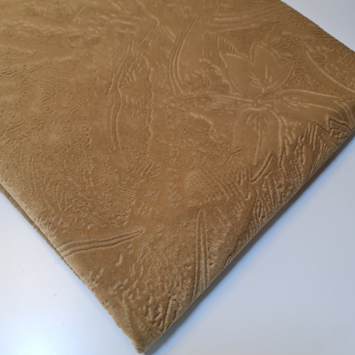 Beige Chenille Fabric Soft Upholstery Curtain Bed Sofa Headboard Material 58" By the Meter
