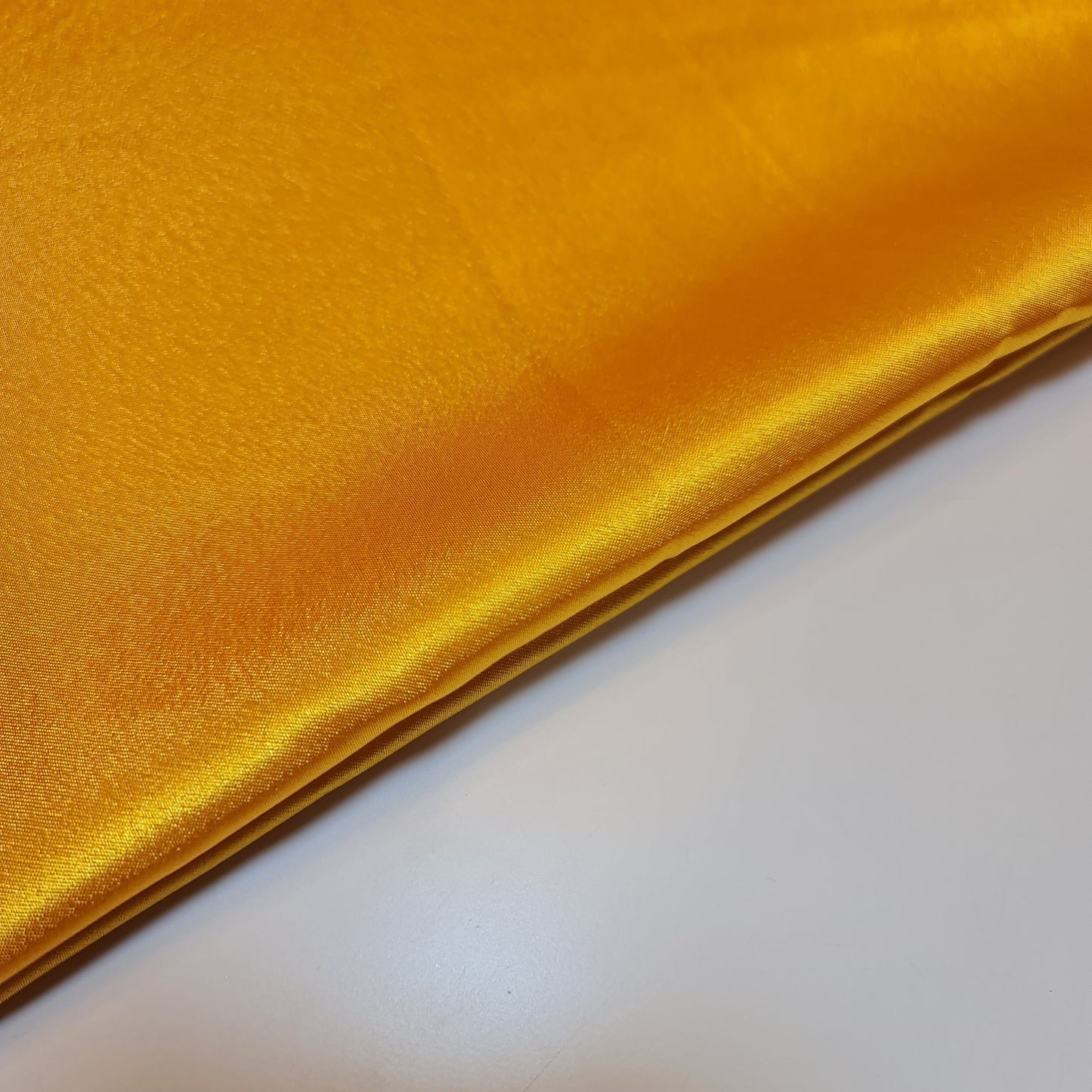 Sunset Orange Plain Silky Satin Fabric 50+ Colours Dress Craft Wedding Crepe Back Material 58"