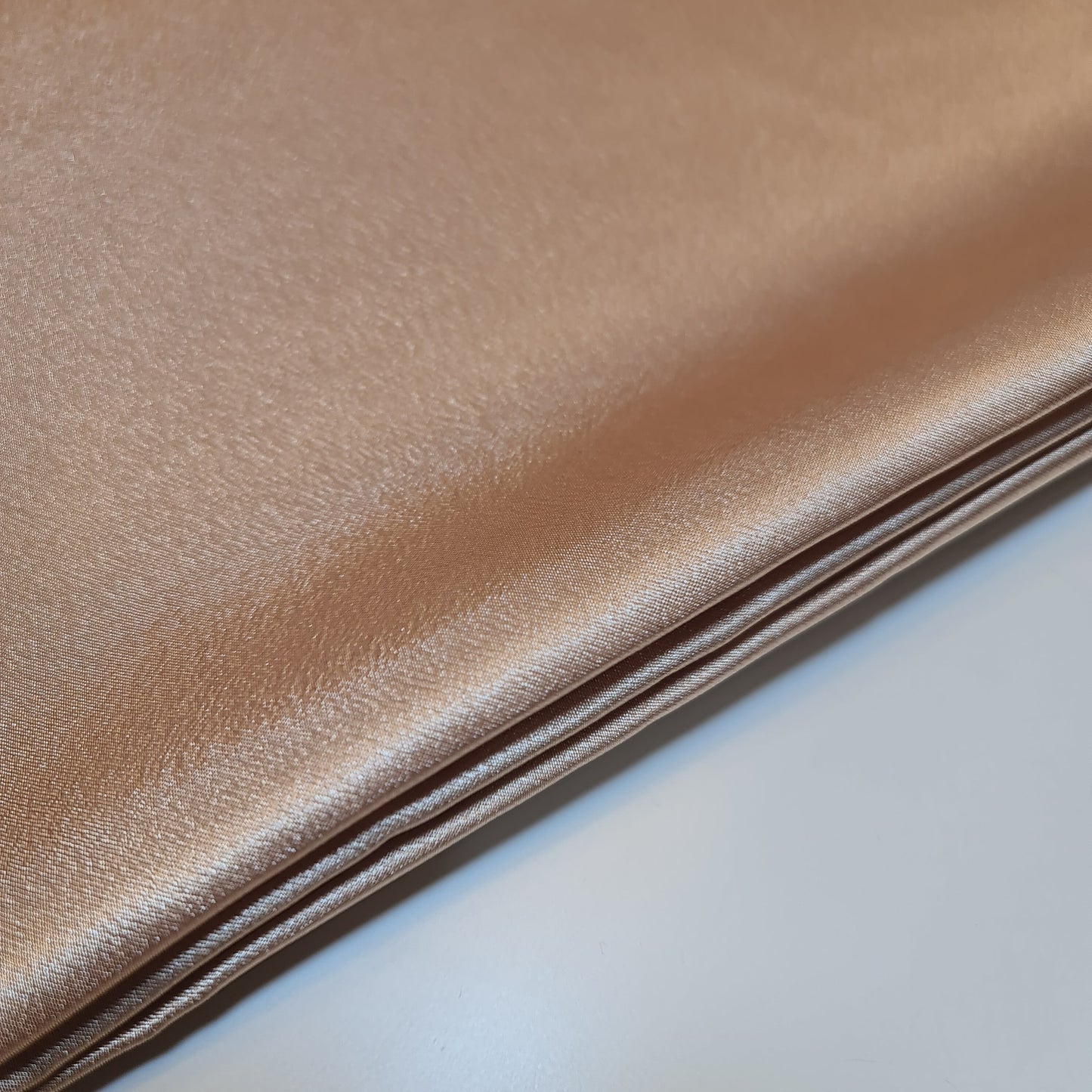 Light Gold Plain Silky Satin Fabric 50+ Colours Dress Craft Wedding Crepe Back Material 58" By The Meter
