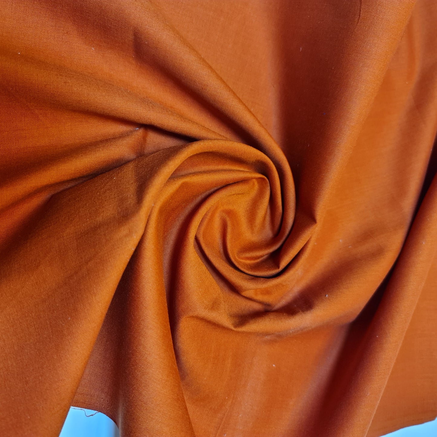 Rust 100% Cotton Voile Rubia Cambric Mercerised Plain Lining Fabric – 44" Wide – Soft Craft Dress Material – Per Metre