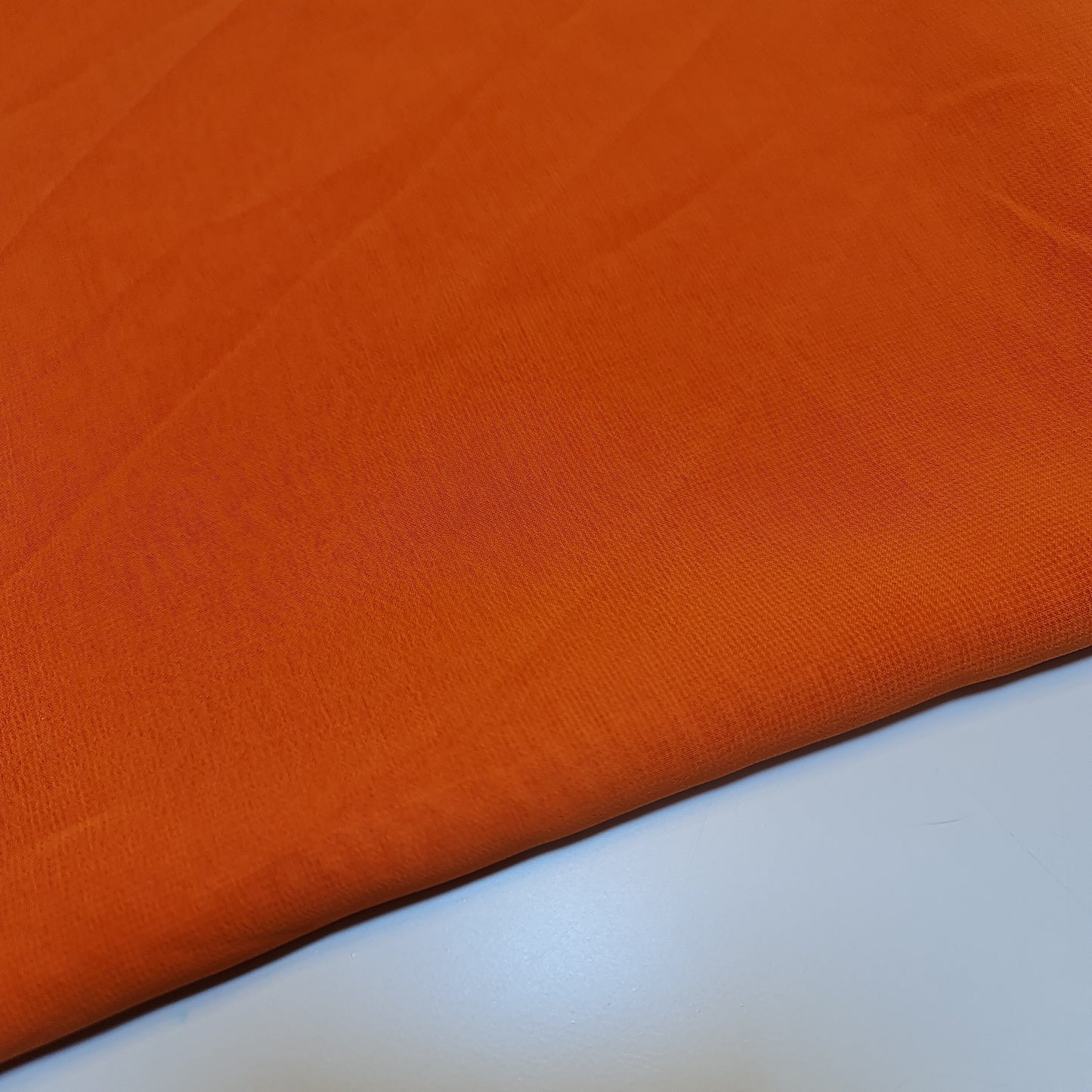 Orange Chiffon Sheer Fabric Plain Soft Polyester Wedding Arch Dress Craft Material 44"