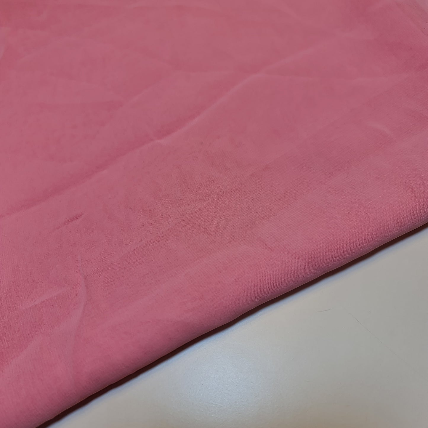 Chiffon-Stoff, durchsichtig, schlicht, weich, Polyester, Bastelmaterial für Hochzeitsbögen, Kleider, 111,8 cm (Pink)