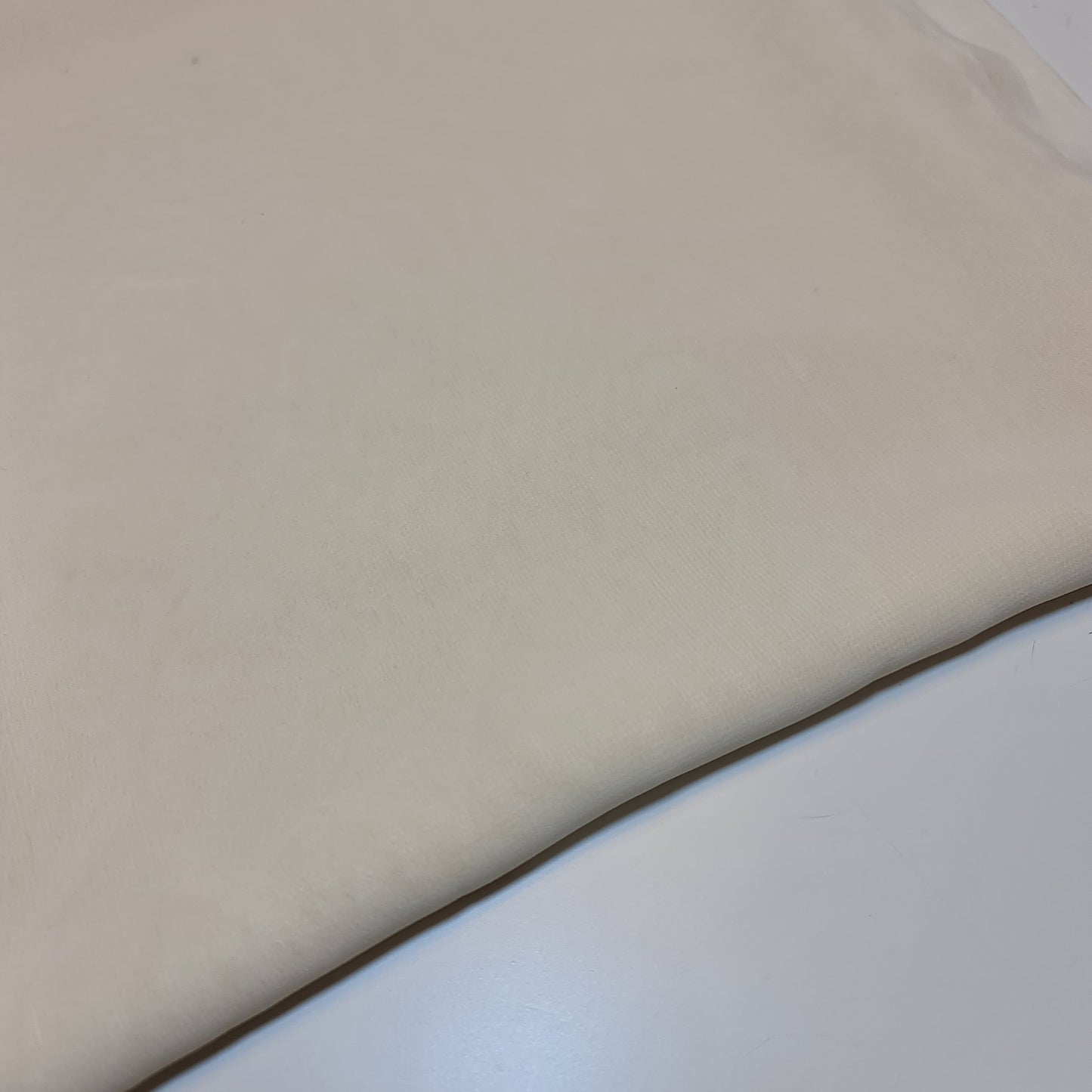 Chiffon-Stoff, durchsichtig, schlicht, weich, Polyester, Bastelmaterial für Hochzeitsbögen und Kleider, 111,8 cm (Creme)