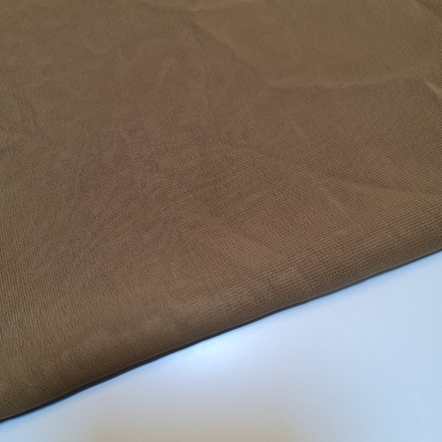 Chiffon-Stoff, durchsichtig, schlicht, weich, Polyester, Bastelmaterial für Hochzeitsbögen, Kleider, 111,8 cm (Khaki)