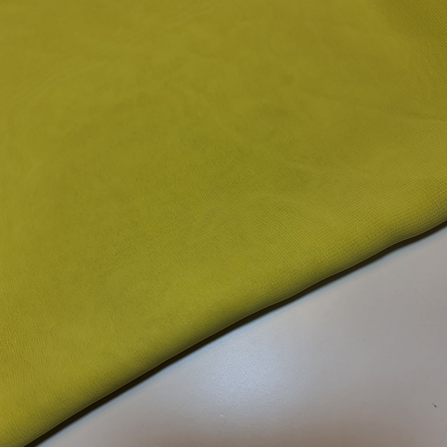 Lemon Yellow Chiffon Sheer Fabric Plain Soft Polyester Wedding Arch Dress Craft Material 44"