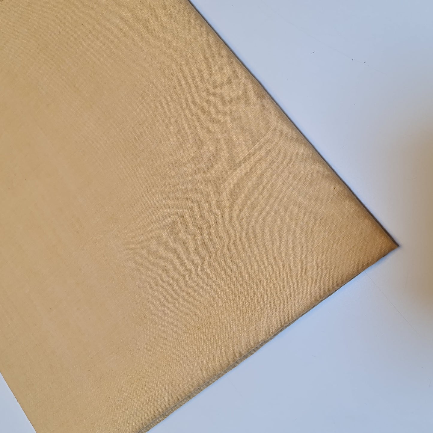 Beige 100% Cotton Voile Rubia Cambric Mercerised Plain Lining Fabric – 44" Wide – Soft Craft Dress Material – Per Metre