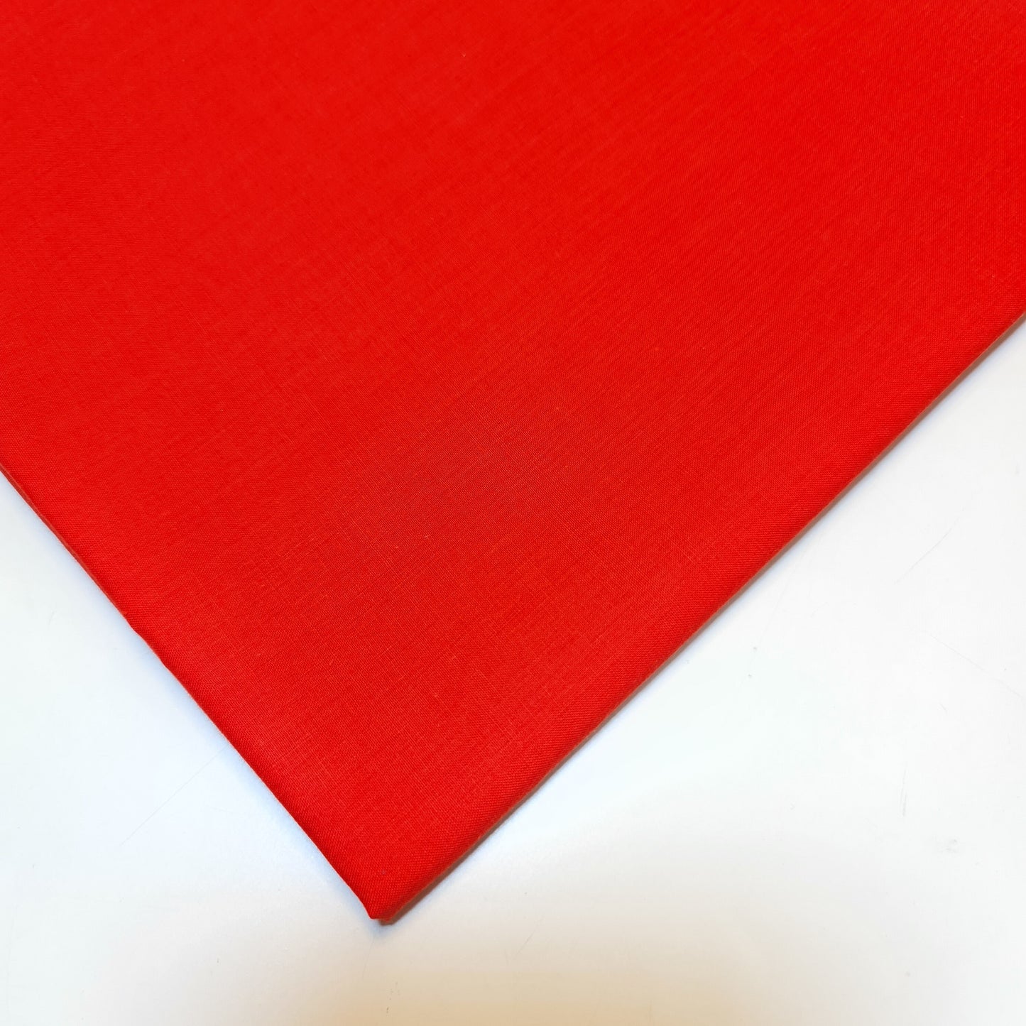 Red 100% Cotton Voile Rubia Cambric Mercerised Plain Lining Fabric – 44" Wide – Soft Craft Dress Material – Per Metre