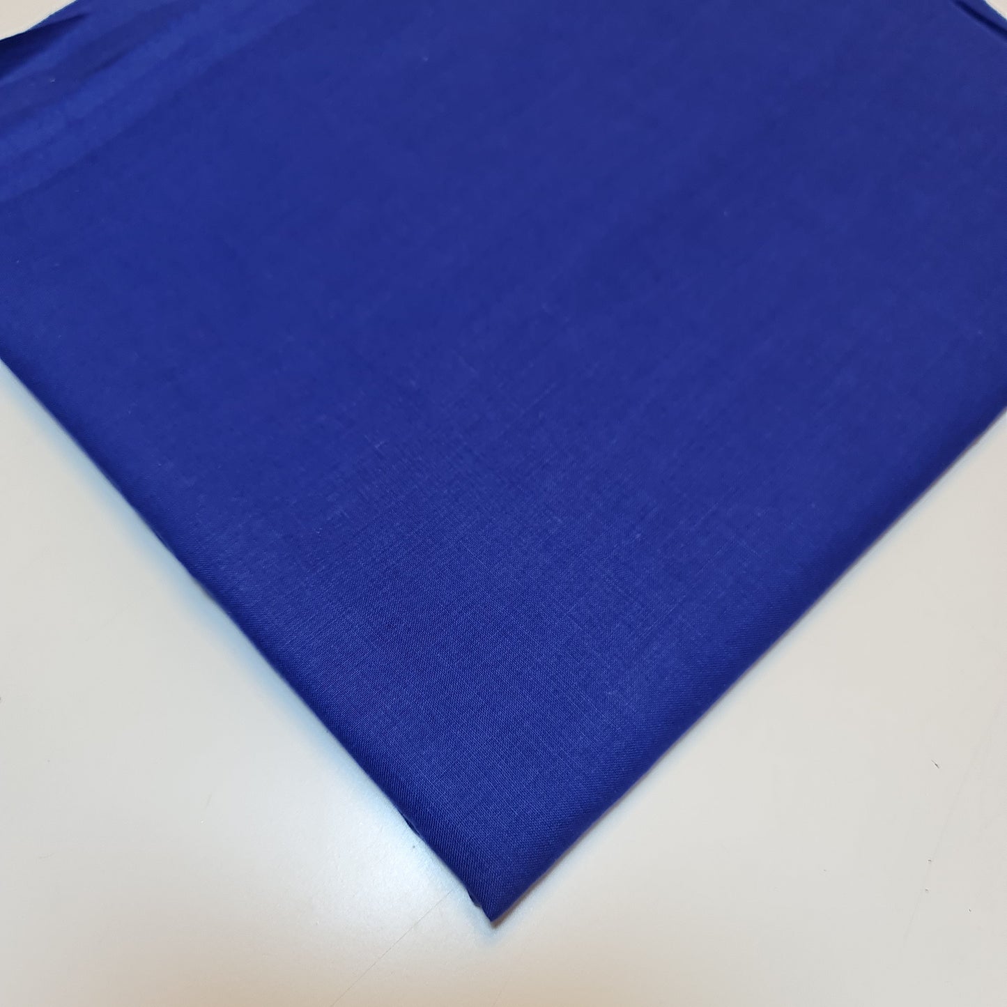 Royal Blue 100% Cotton Voile Rubia Cambric Mercerised Plain Lining Fabric – 44" Wide – Soft Craft Dress Material – Per Metre