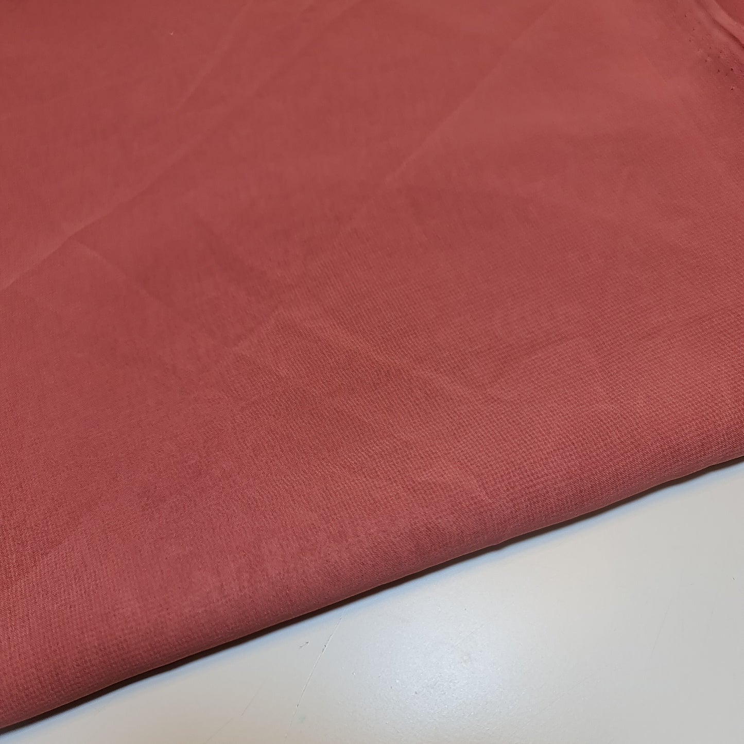 Chiffon-Stoff, durchsichtig, schlicht, weich, Polyester, Bastelmaterial für Hochzeitsbögen und Kleider, 111,8 cm (dunkles Pfirsich)