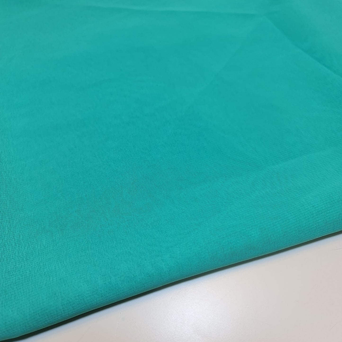Chiffon-Stoff, durchsichtig, schlicht, weich, Polyester, Bastelmaterial für Hochzeitsbögen und Kleider, 111,8 cm (Türkis)