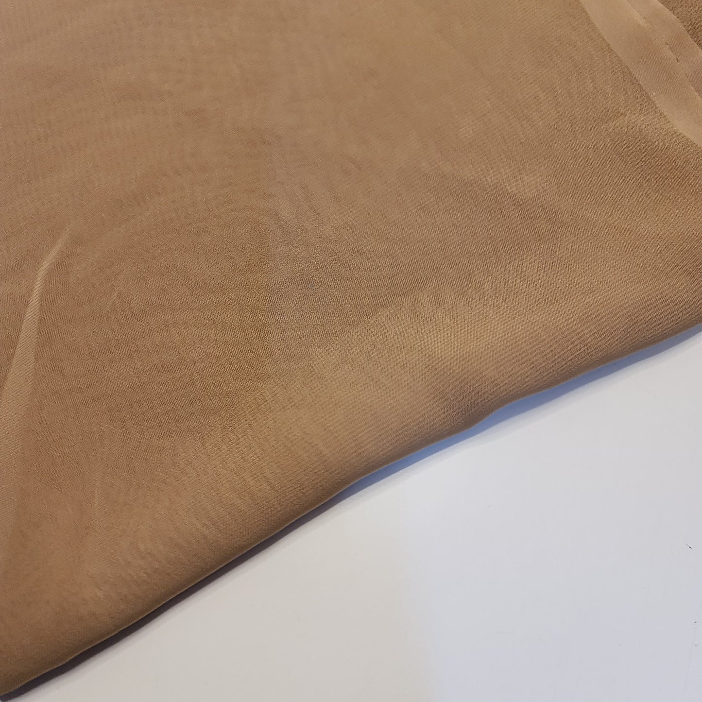 Taupe Chiffon Sheer Fabric Plain Soft Polyester Wedding Arch Dress Craft Material 44"