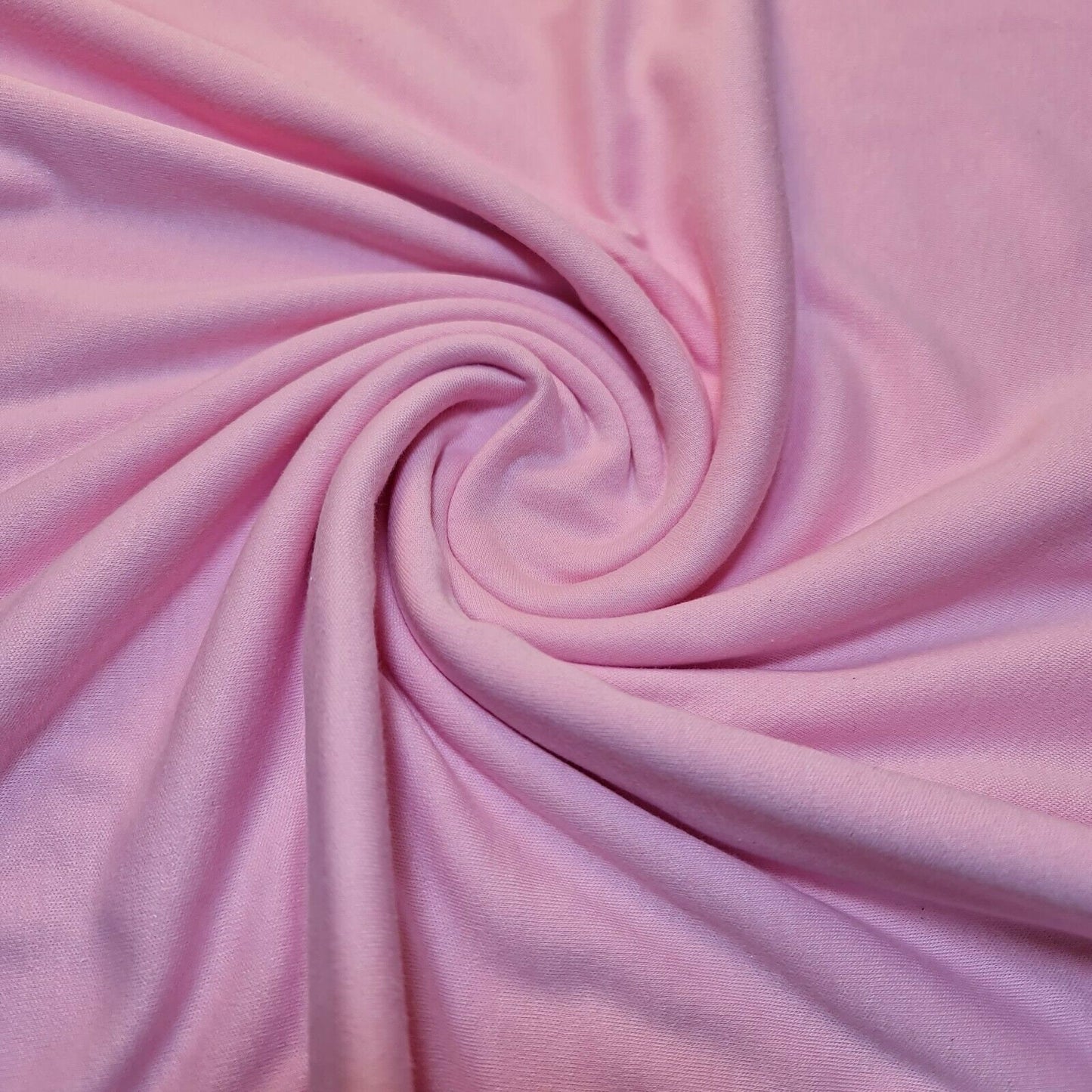 Soft Plain Colour Cotton Jersey Stretch Knit T Shirt Baby Grow Dress Fabric 58" By the Metre