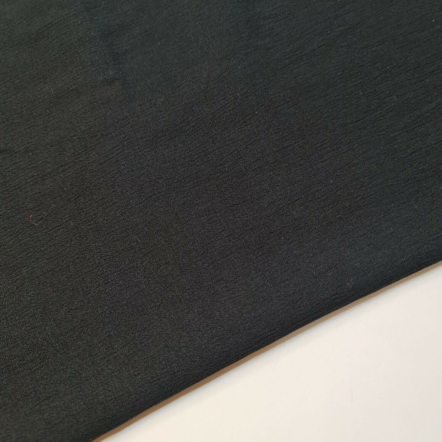 Black Crepe Crinkle Crush Spring Plain Drape Dress Craft Fabric By Meter 58"