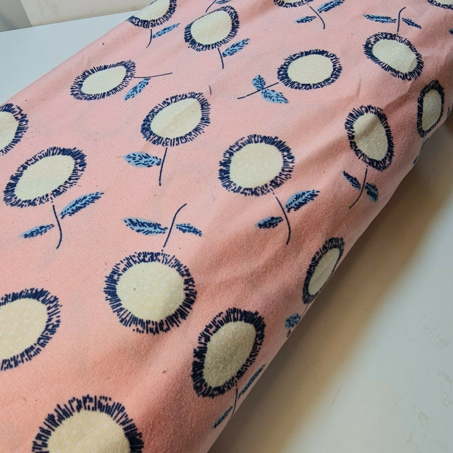 Peach Abstract Floral Viscose Jersey Material Floral Dress Craft T Shirt Fabric 58" Meter